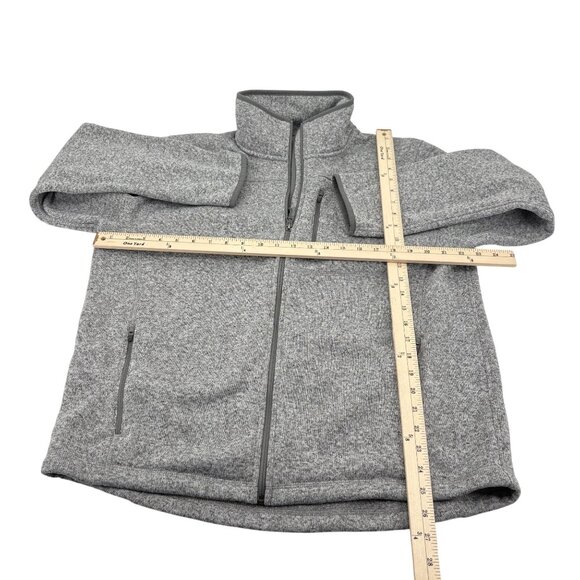 L.L. Bean Men's Gray Full-Zip Slightly Fitted Fleece Jacket L Reg - Picture 3 of 4